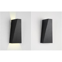 Lámpara de pared exterior asimétrica