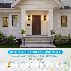 Lámpara de Pared Tipo Farol Moderno (2 Unidades)