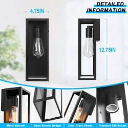 Lámpara de Pared Tipo Farol Moderno (2 Unidades)