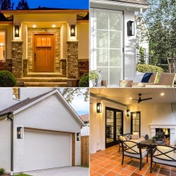 Lámpara de Pared Tipo Farol Moderno (2 Unidades)