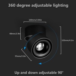 Lámpara de cielo tipo spot ajustable